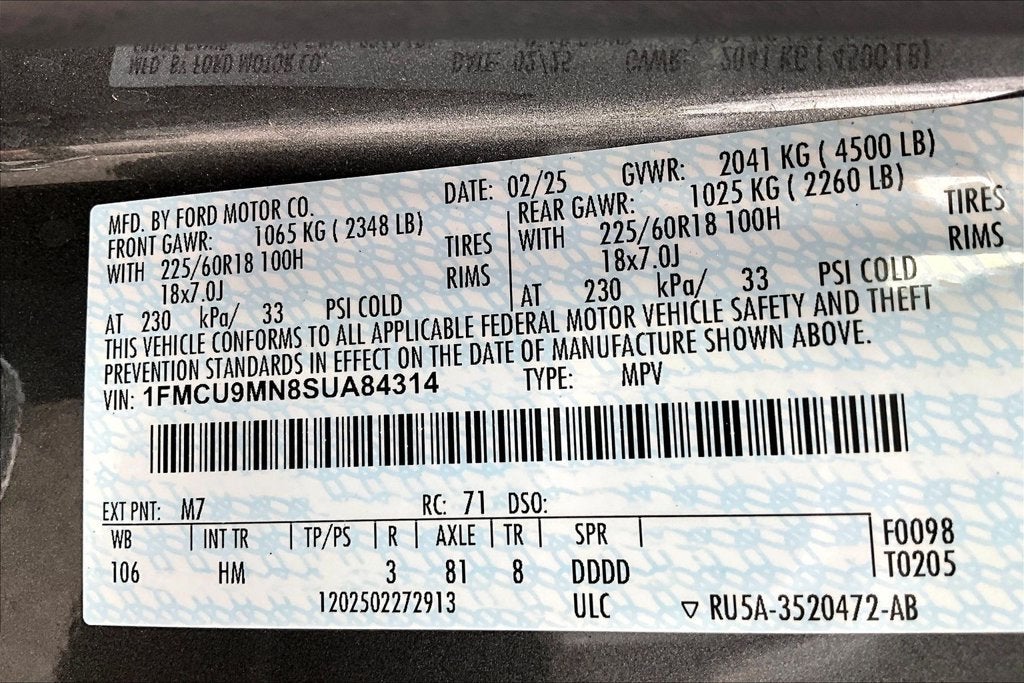 2025 Ford Escape ST-Line