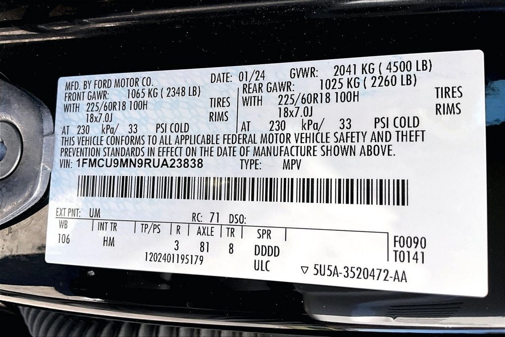 2024 Ford Escape ST-Line