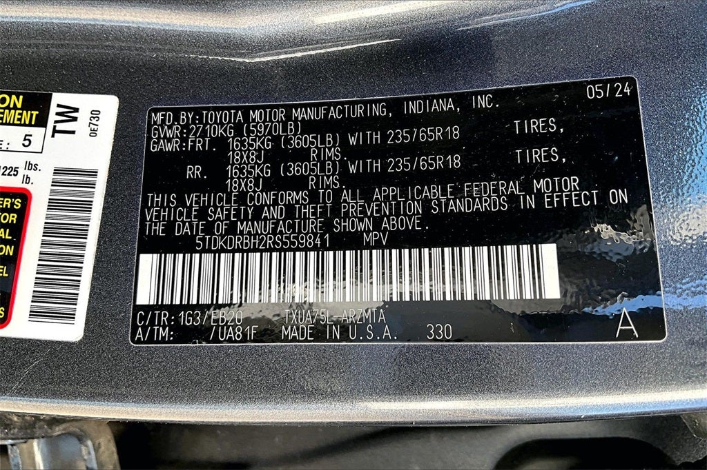 2024 Toyota Highlander XLE