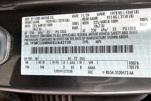 2025 Ford Escape ST-Line