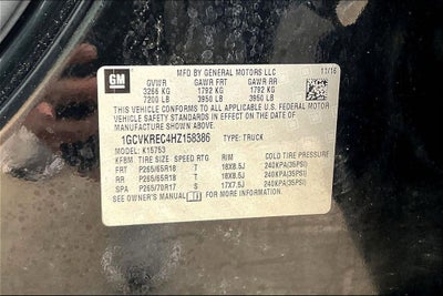 2017 Chevrolet Silverado 1500 LT LT2