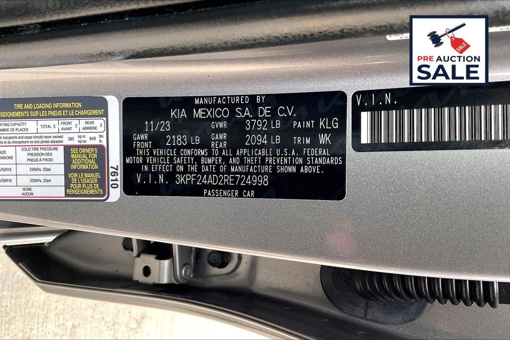 2024 Kia Forte LXS