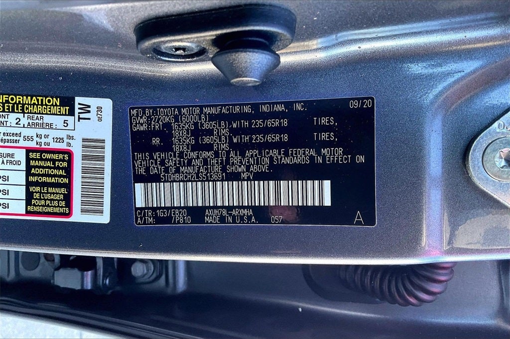 2020 Toyota Highlander Hybrid XLE