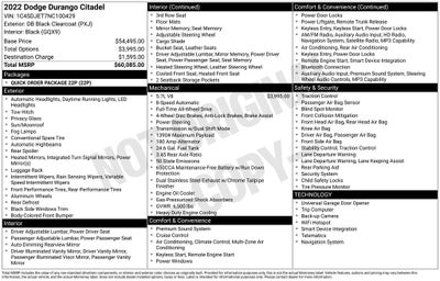 2022 Dodge Durango Citadel AWD