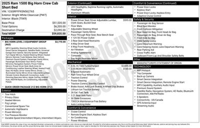 2025 RAM 1500 Big Horn/Lone Star