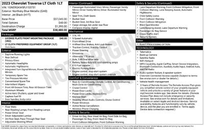 2023 Chevrolet Traverse LT 1LT