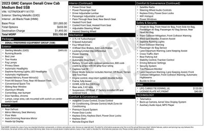 2023 GMC Canyon 4WD Crew Cab Short Box Denali