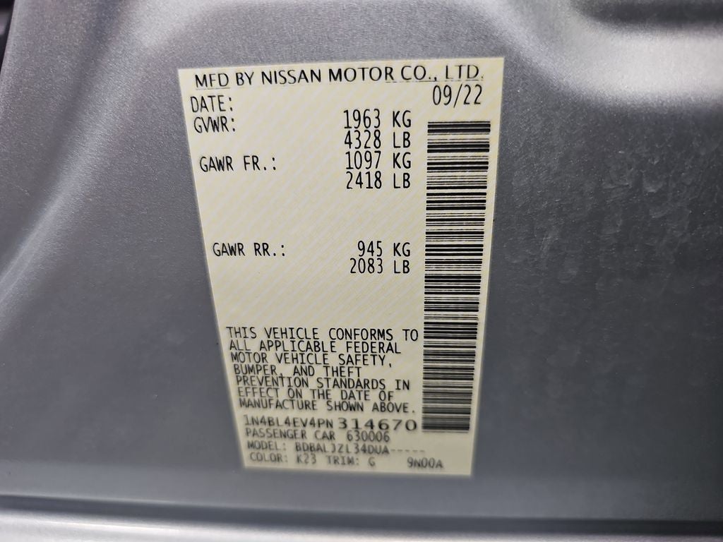 2023 Nissan Altima SL FWD