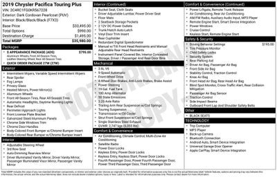 2019 Chrysler Pacifica Touring Plus