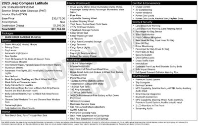 2023 Jeep Compass Latitude 4x4