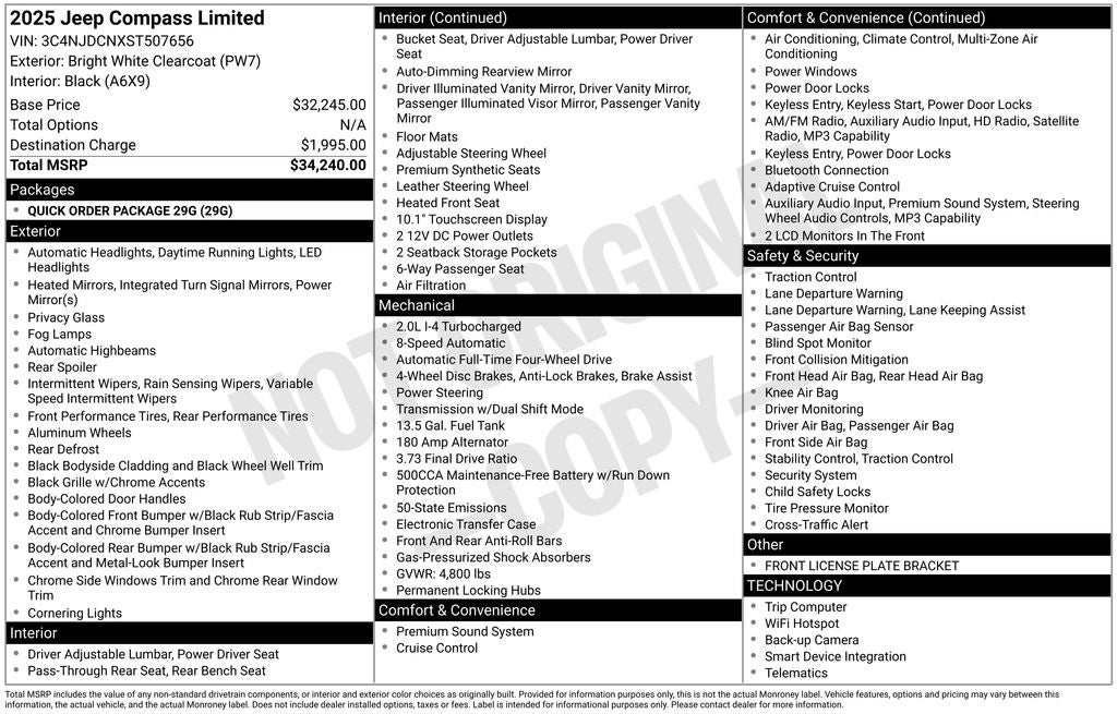 2025 Jeep Compass Limited 4x4