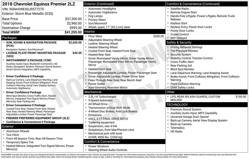 2018 Chevrolet Equinox Premier