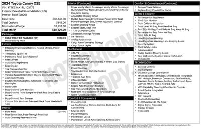 2024 Toyota Camry XSE V6