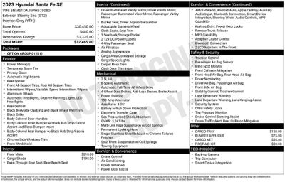 2023 Hyundai Santa Fe SE