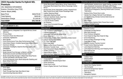 2023 Hyundai Santa Fe Hybrid SEL Premium
