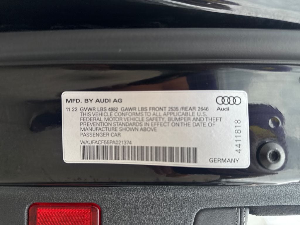 2023 Audi A5 Sportback Premium Plus 45 TFSI S line quattro S tronic