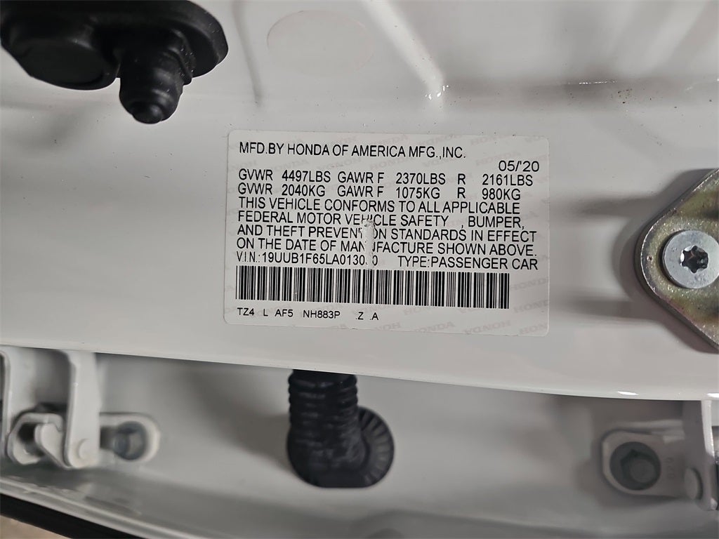 2020 Acura TLX 2.4L A-Spec Pkg