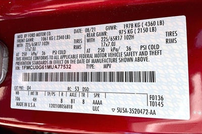 2021 Ford Escape SE