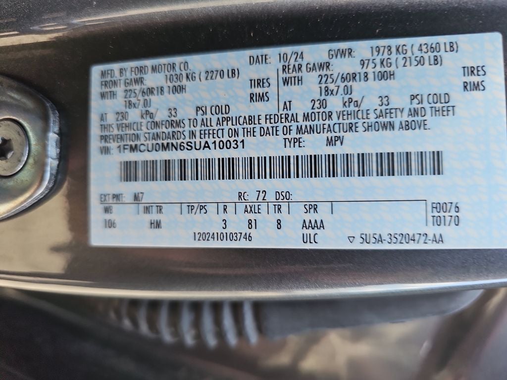 2025 Ford Escape ST-Line