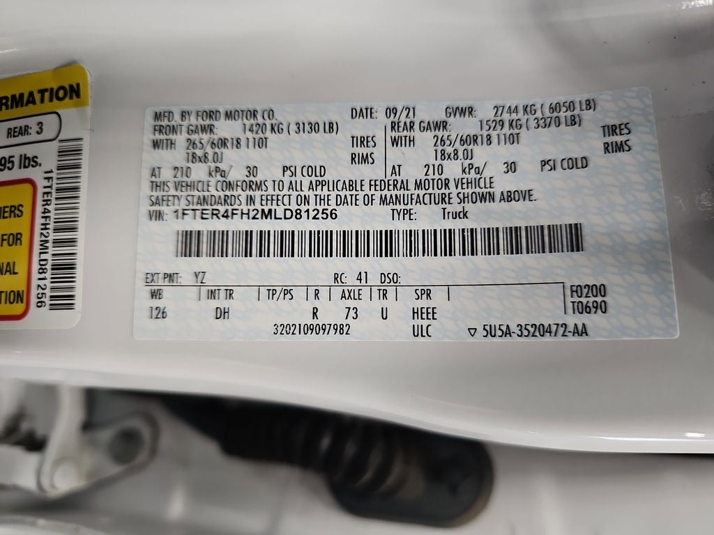 2021 Ford Ranger Lariat