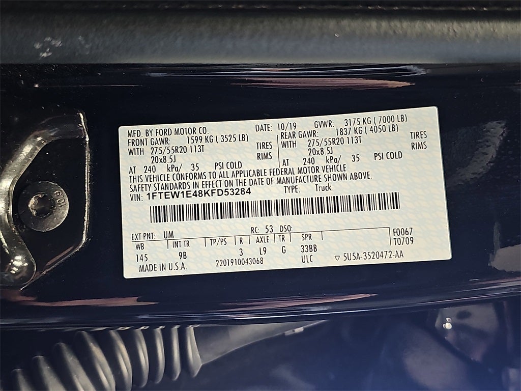 2019 Ford F-150 Platinum