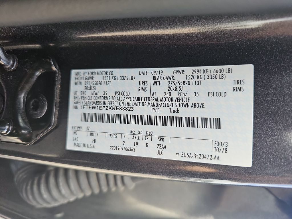 2019 Ford F-150 XLT