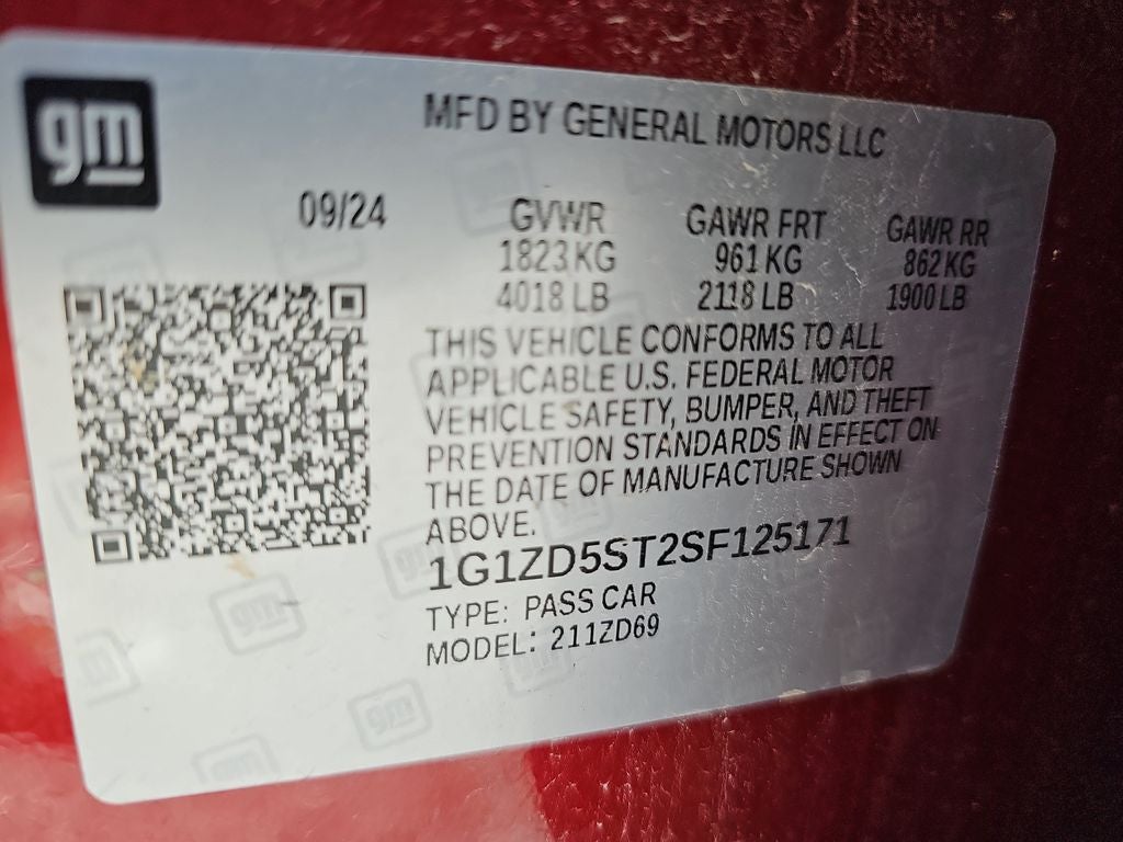 2025 Chevrolet Malibu LT 1LT