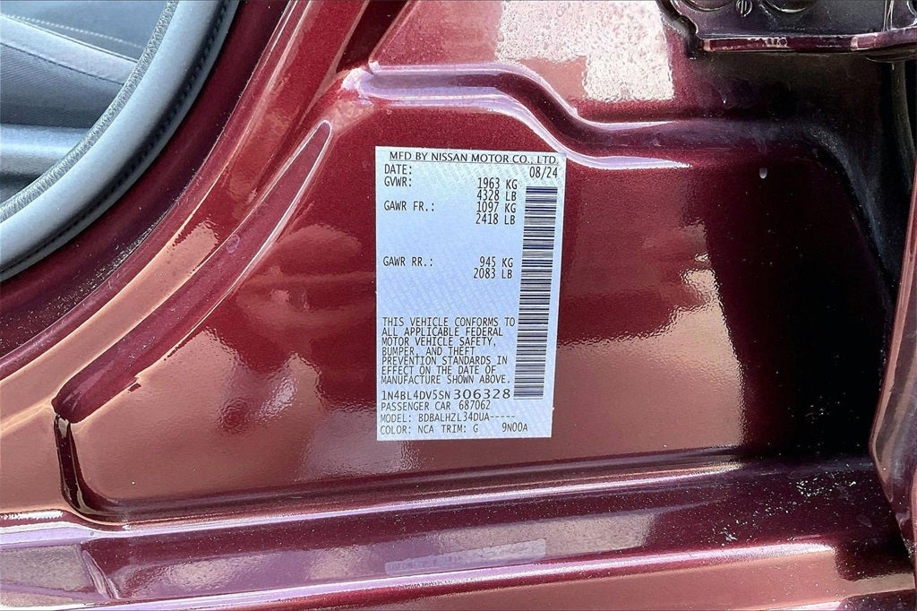 2025 Nissan Altima 2.5 SV