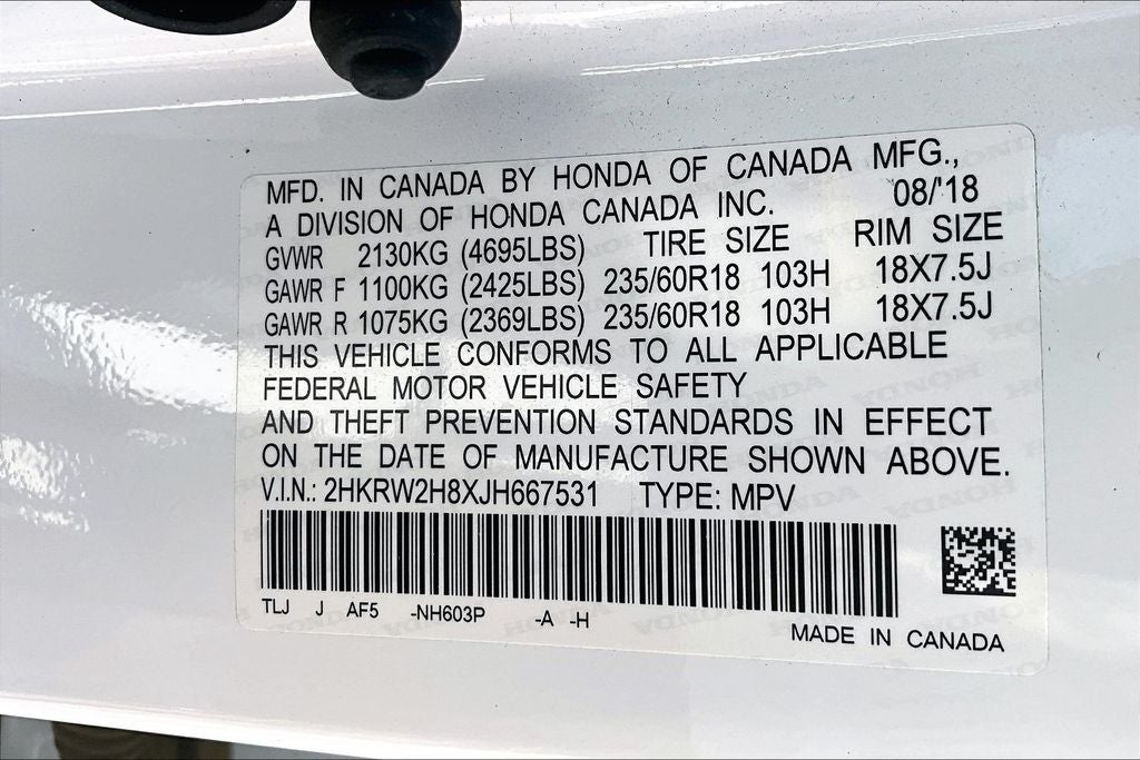2018 Honda CR-V EX-L