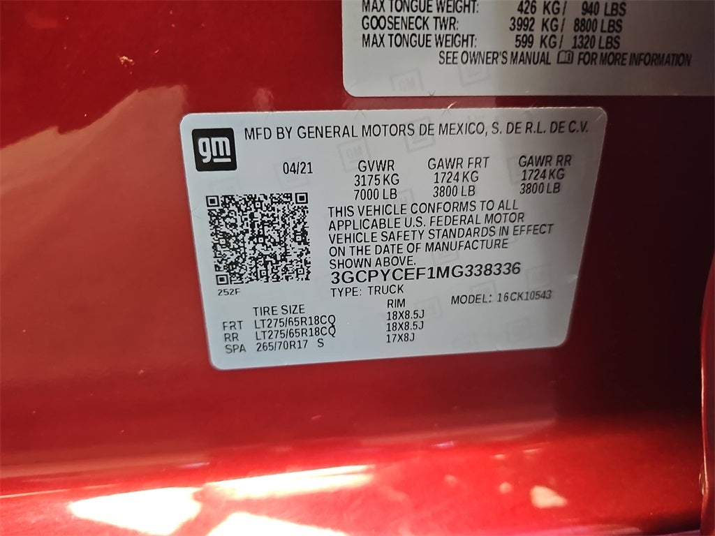 2021 Chevrolet Silverado 1500 Custom Trail Boss