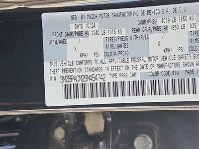 2025 Mazda Mazda3 2.5 S Preferred Package