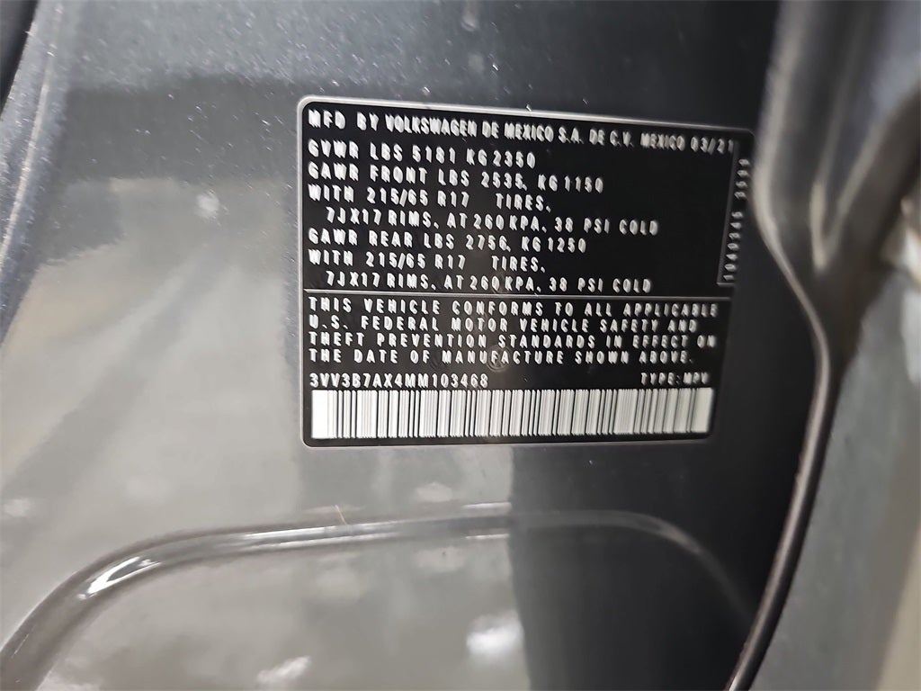 2021 Volkswagen Tiguan 2.0T SE