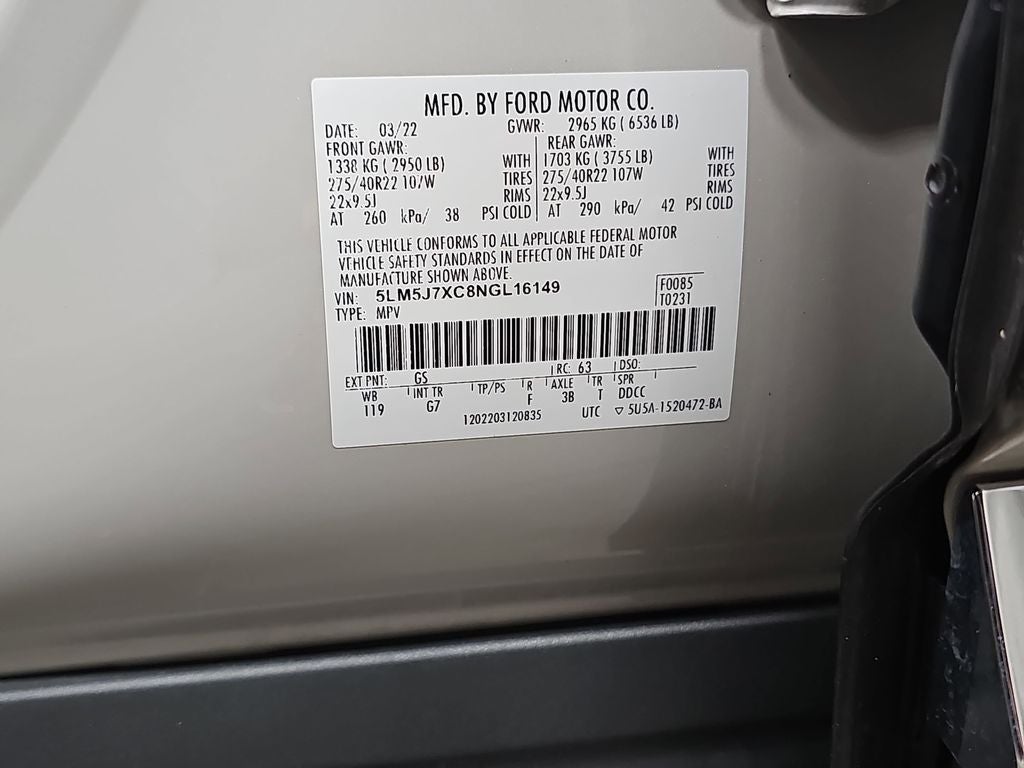 2022 Lincoln Aviator Reserve