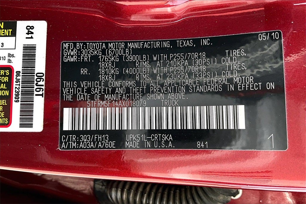 2010 Toyota Tundra Grade 4.6L V8