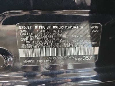 2021 Mitsubishi Outlander Sport 2.0 SE