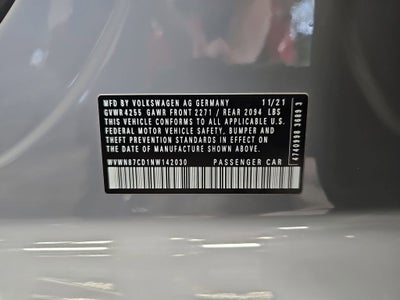 2022 Volkswagen Golf GTI 2.0T SE