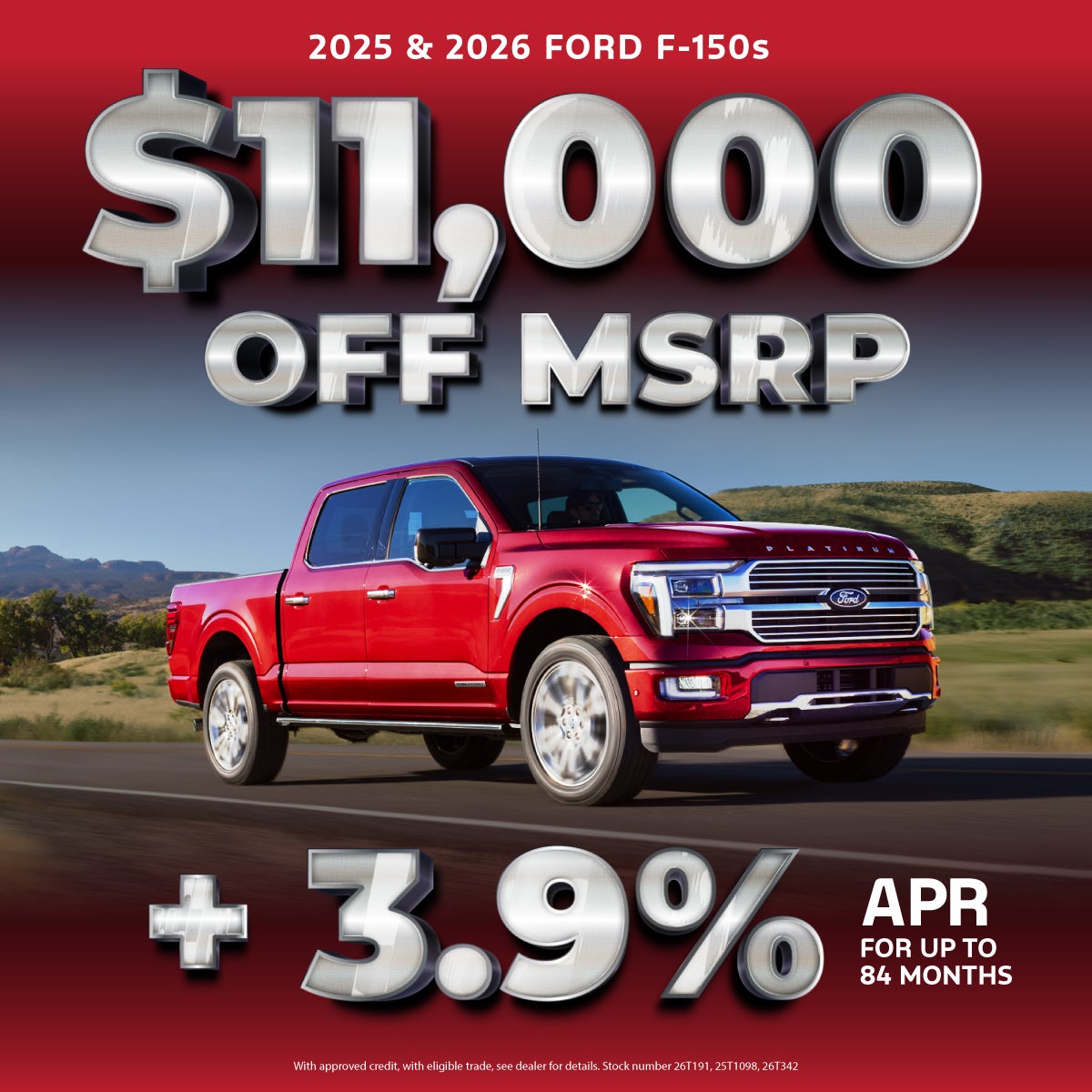 Savings on F-150s
