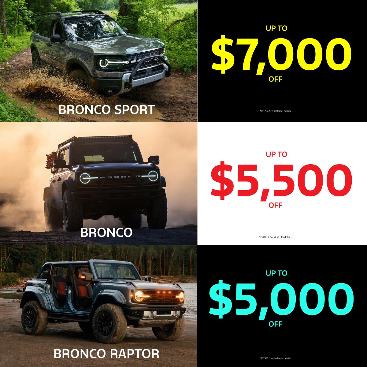 Up To $7000 Off Bronco