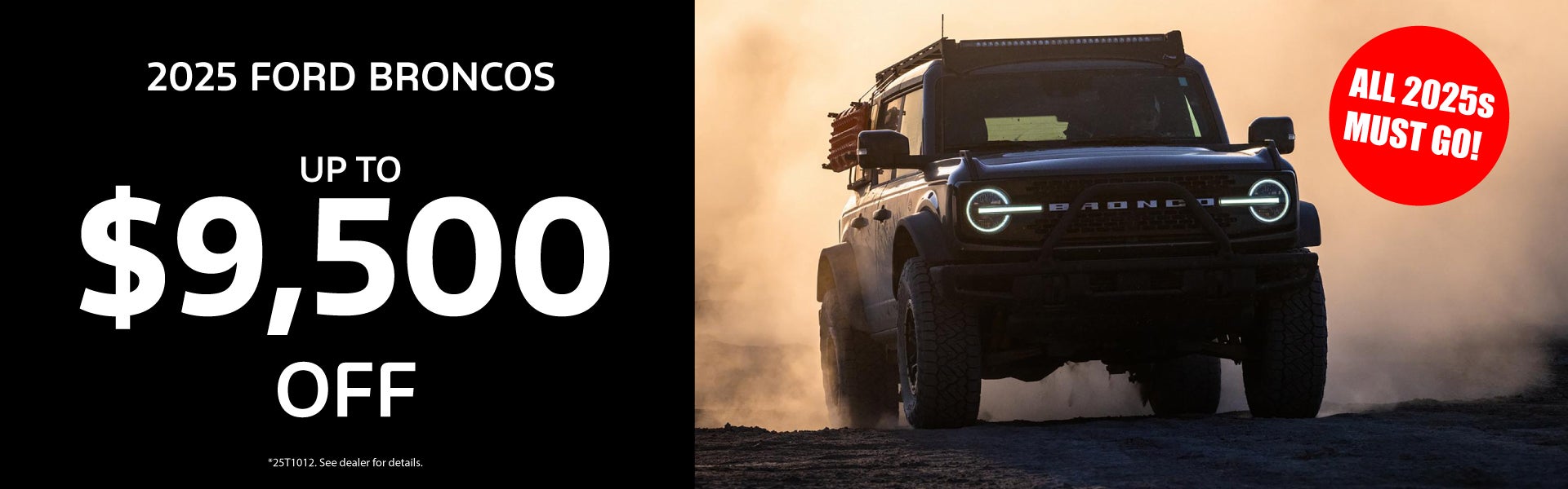 $9500 Off Broncos