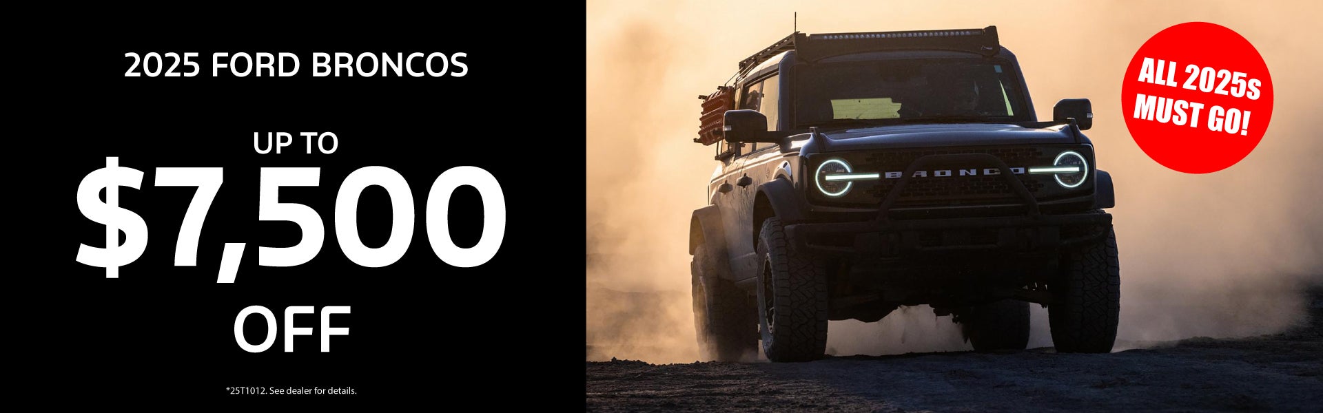 $7500 Off Broncos