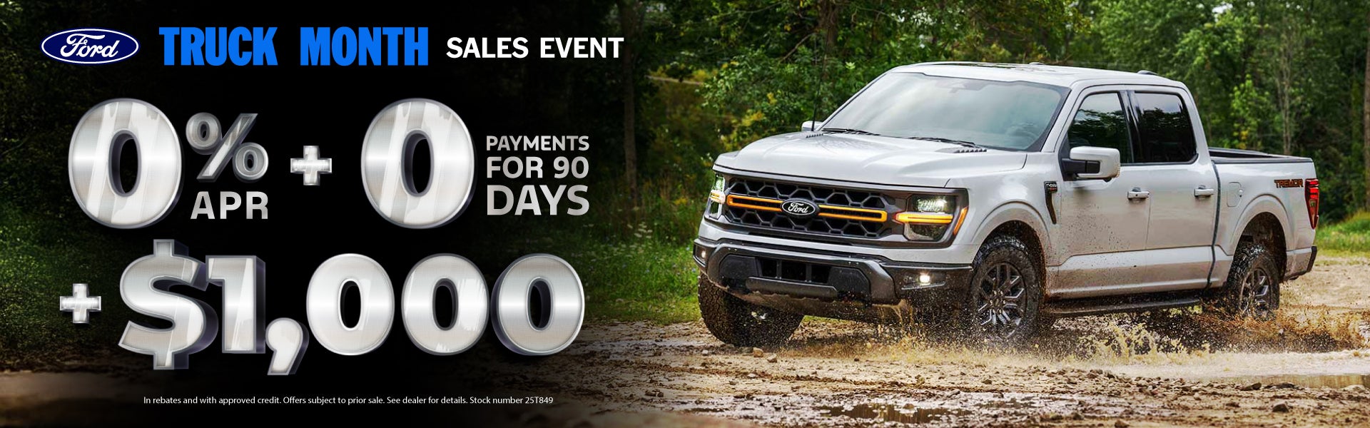 Truck month 0%, 0 Down